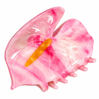 Anthurium Clip Pink (shibori)
