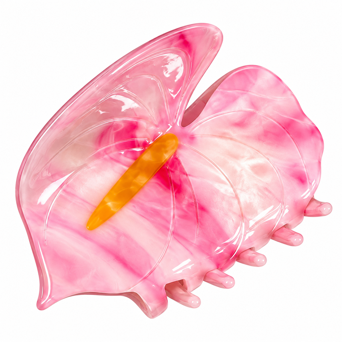 Anthurium Clip Pink (shibori)